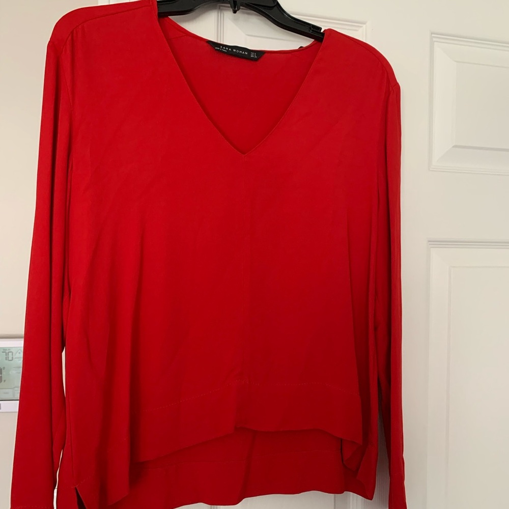 Zara long sleeve blouse